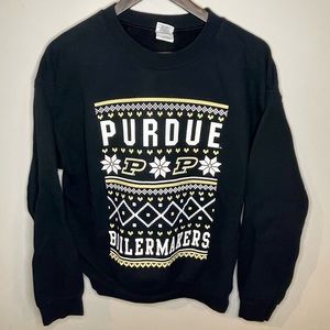 Purdue Boilermakers | Christmas Crewneck Sweatshirt | Size M